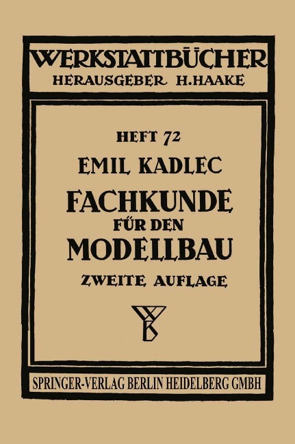 Fachkunde für den Modellbau - Emil Kadlec