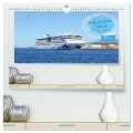 Auf großer Fahrt - Kreuzfahrtschiffe in der Karibik (hochwertiger Premium Wandkalender 2025 DIN A2 quer), Kunstdruck in Hochglanz - Christine Aka Stine1