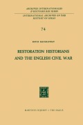Cover-Bild zum Titel 'Restoration Historians and the English Civil War' von 'R. C. Macgillivray'
