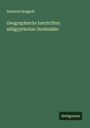 Cover-Bild zum Titel 'Geographische Inschriften altägyptischer Denkmäler' von 'Heinrich Brugsch'