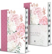 Cover-Bild zum Titel 'KJV Holy Bible, Giant Print Large Format, Hardcover Pink with Flowers with Ribbon Marker, Red Letter, and Thumb Index' von 'King James Version'