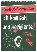 Cover-Bild zum Titel 'Coole Lehrersprüche (Wandkalender 2026 DIN A2 hoch), CALVENDO Monatskalender' von 'Sabine Löwer'