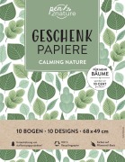 Cover-Bild zum Titel 'Geschenkpapier-Buch Calming Nature | 100% Recyclingpapier' von ''