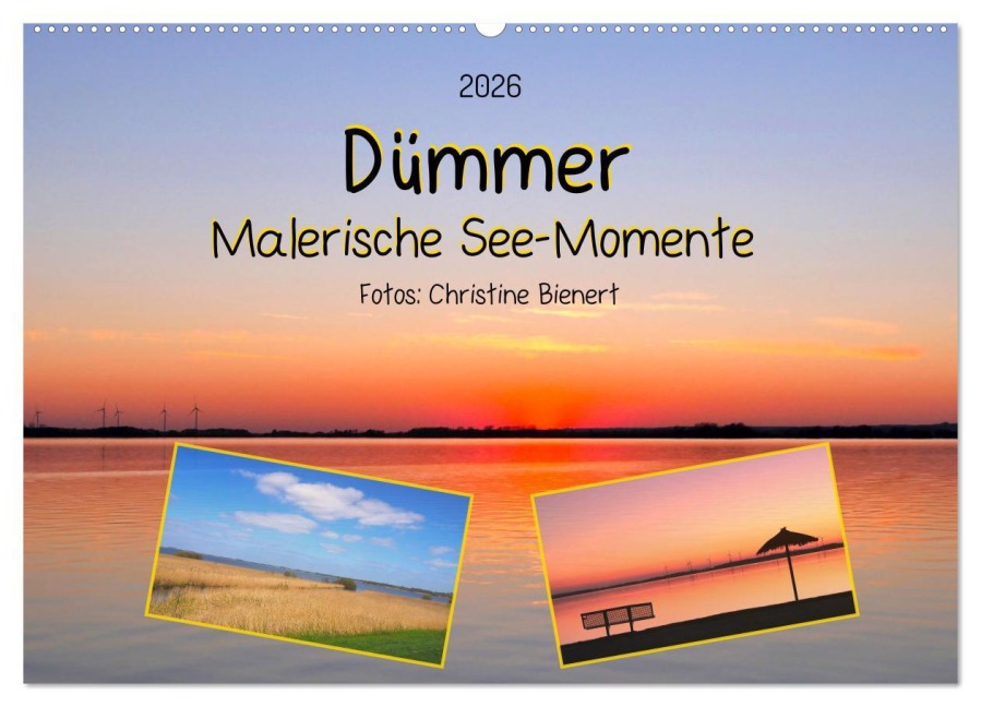 Dümmer, Malerische See-Momente (Wandkalender 2026 DIN A2 quer), CALVENDO Monatskalender - Christine Bienert