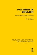 Cover-Bild zum Titel 'Pattern in English (Rle: English Language)' von 'W H Mittins'