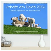 Cover-Bild zum Titel 'Schafe am Deich 2026. Tierische Impressionen von der Nordseeküste (hochwertiger Premium Wandkalender 2026 DIN A2 quer), Kunstdruck in Hochglanz' von 'Steffani Lehmann'