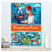 Cover-Bild zum Titel 'Traumjobs von Morgen - Der Zukunfts-Planer für große Träume (hochwertiger Premium Wandkalender 2026 DIN A2 hoch), Kunstdruck in Hochglanz' von 'Anja Frost'