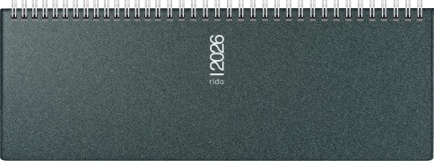 Cover-Bild zum Titel 'rido/idé 7036133906 | Querterminbuch Mod. septant 2026 | 305×105 mm, Kunststoff, grau' von ''