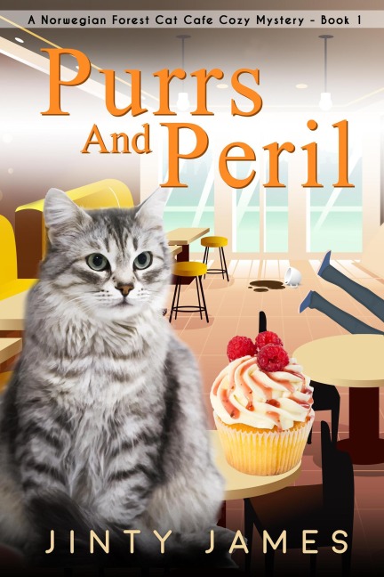 Purrs and Peril (A Norwegian Forest Cat Cafe Cozy Mystery, #1) - Jinty James