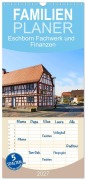Cover-Bild zum Titel 'Familienplaner 2027 - Eschborn Fachwerk und Finanzen mit 5 Spalten (Wandkalender, 21 x 45 cm) CALVENDO' von 'Petrus Bodenstaff'
