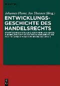 Cover-Bild zum Titel 'Entwicklungsgeschichte des Handelsrechts' von ''