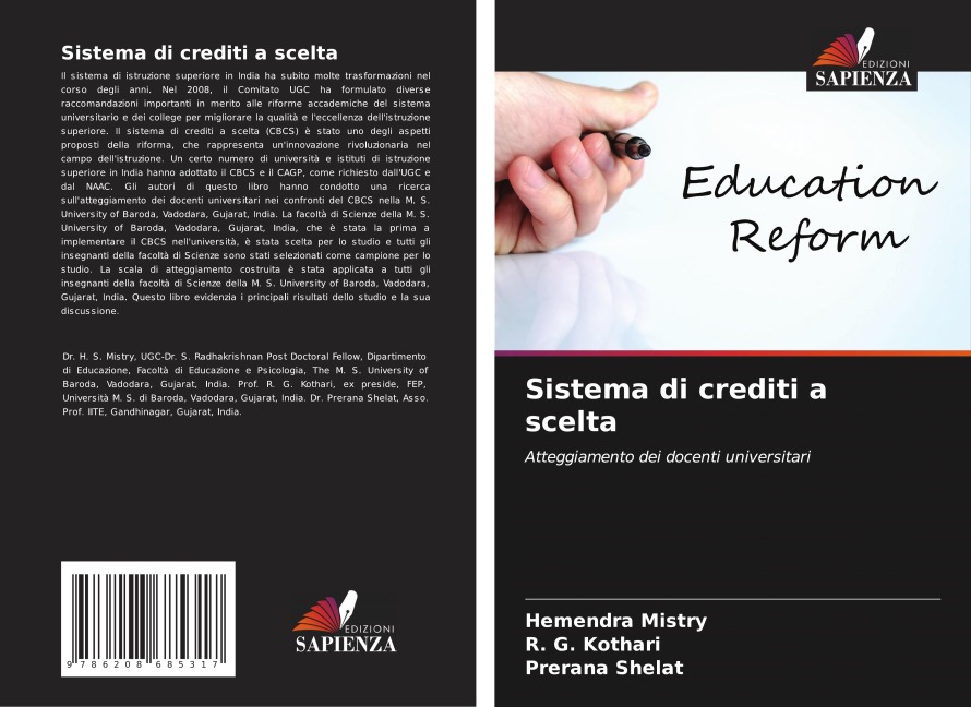 Sistema di crediti a scelta - Hemendra Mistry, R. G. Kothari, Prerana Shelat