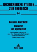 Cover-Bild zum Titel 'Anamnese und Apostolizität' von 'Hermann Josef Riedl'