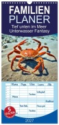 Cover-Bild zum Titel 'Familienplaner 2027 - Tief unten im Meer Unterwasser Fantasy mit 5 Spalten (Wandkalender, 21 x 45 cm) CALVENDO' von 'Martina Marten'