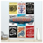 Motorrad - nostalgische Poster (hochwertiger Premium Wandkalender 2026 DIN A2 hoch), Kunstdruck in Hochglanz - Peter Roder