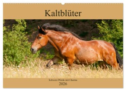 Cover-Bild zum Titel 'Kaltblüter - Schwere Pferde mit Charme (Wandkalender 2026 DIN A2 quer), CALVENDO Monatskalender' von 'Meike Bölts'