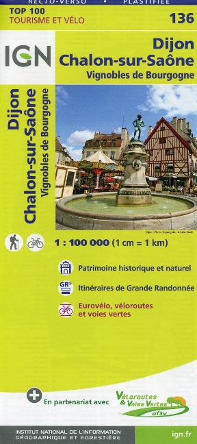 Dijon Chalon-sur-Saôme 1 : 100 000 - 