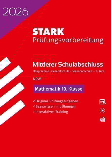 STARK Mathematik E-Kurs - Mittlerer Schulabschluss (MSA) 2026 NRW Hauptschule/Gesamtschule/Sekundarschule - Prüfungsvorbereitung - 