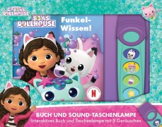 Cover-Bild zum Titel 'Gabby's Dollhouse - Funkel-Wissen! - Pappbilderbuch mit Taschenlampe und Glitzerseiten - Bilderbuch mit 5 tollen Geräuschen' von ''