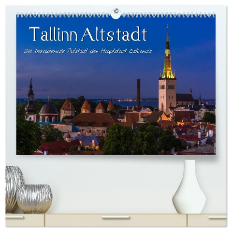 Tallinn Altstadt (hochwertiger Premium Wandkalender 2025 DIN A2 quer), Kunstdruck in Hochglanz - Marcel Wenk