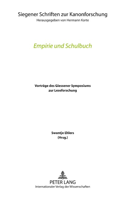 Empirie und Schulbuch - 