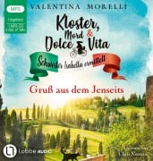 Cover-Bild zum Titel 'Kloster, Mord und Dolce Vita - Gruß aus dem Jenseits' von 'Valentina Morelli'