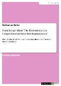 Forschungsarbeit "Die Bedeutung von Umweltbewusstsein bei Studierenden" - Katharina Hofer