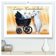 Lustiger Katzenkalender (hochwertiger Premium Wandkalender 2026 DIN A2 quer), Kunstdruck in Hochglanz - Jennifer Chrystal