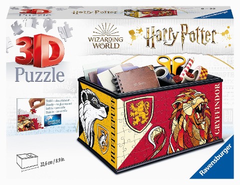 Ravensburger 3D Puzzle 11258 - Aufbewahrungsbox Harry Potter - 216 Teile - Praktischer Organizer für Harry Potter Fans ab 8 Jahren -