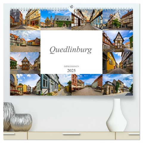 Quedlinburg Impressionen (hochwertiger Premium Wandkalender 2025 DIN A2 quer), Kunstdruck in Hochglanz - Dirk Meutzner