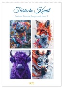 Tierische Kunst (Wandkalender 2026 DIN A2 hoch), CALVENDO Monatskalender - Steffen Gierok-Latniak