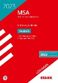 STARK Lösungen zu Original-Prüfungen und Training MSA 2023 - Deutsch - Schleswig-Holstein - 