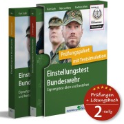 Cover-Bild zum Titel 'Einstellungstest Bundeswehr: Prüfungspaket mit Testsimulation' von 'Kurt Guth, Andreas Mohr, Marcus Mery'