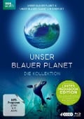 Cover-Bild zum Titel 'Unser blauer Planet' von 'David Attenborough, Hans Zimmer, Jacob Shea, George Fenton David Fleming'
