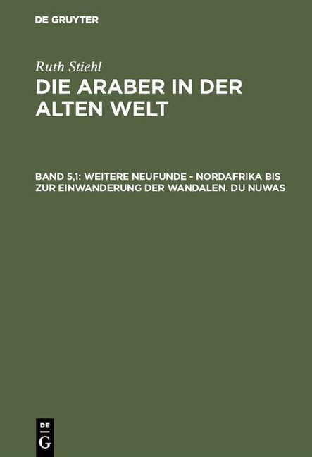 Weitere Neufunde - Nordafrika bis zur Einwanderung der Wandalen - Du Nuwas - 