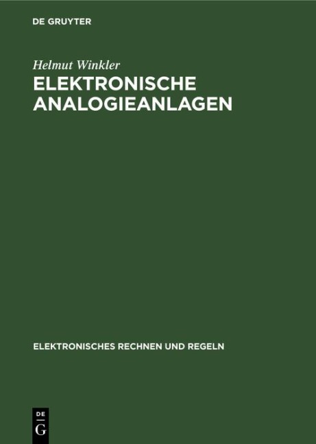 Elektronische Analogieanlagen - Helmut Winkler