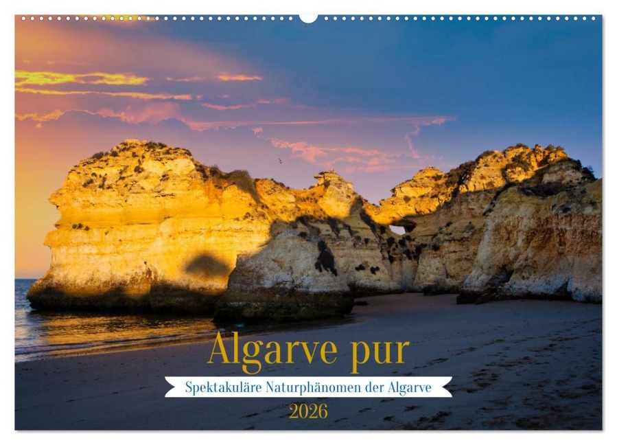 Algarve pur (Wandkalender 2026 DIN A2 quer), CALVENDO Monatskalender - Paul Michalzik