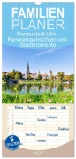 Cover-Bild zum Titel 'Familienplaner 2027 - Donaustadt Ulm. Panoramaansichten und Stadtmomente mit 5 Spalten (Wandkalender, 21 x 45 cm) CALVENDO' von 'Hanna Wagner'