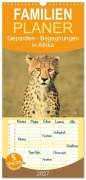 Cover-Bild zum Titel 'Familienplaner 2027 - Geparden - Begegnungen in Afrika mit 5 Spalten (Wandkalender, 21 x 45 cm) CALVENDO' von 'Michael Herzog'