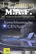 Cover-Bild zum Titel 'Verschlusssache GENXpl (Der Spezialist M.A.F. 28)' von 'J. F. Simon'