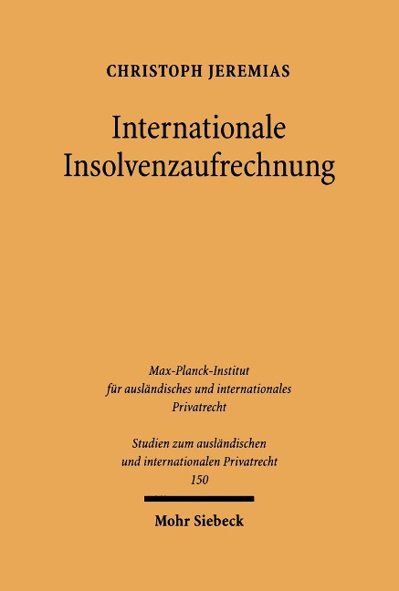 Internationale Insolvenzaufrechnung - Christoph Jeremias