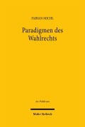 Cover-Bild zum Titel 'Paradigmen des Wahlrechts' von 'Fabian Michl'