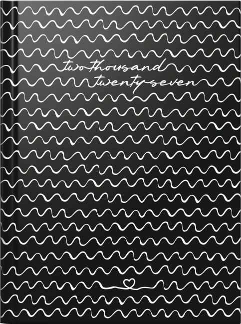 rido/idé 7013607027 Taschenkalender Premium Young Line Mini 2027 "Waves" A6, Papier - 