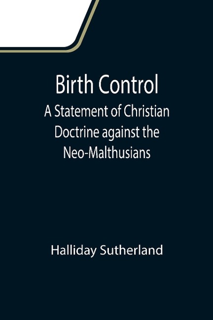 Birth Control - Halliday Sutherland