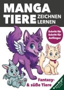 Cover-Bild zum Titel 'Manga-Tiere zeichnen lernen für Kinder ab 8 Jahren' von 'Birgit Bravo'