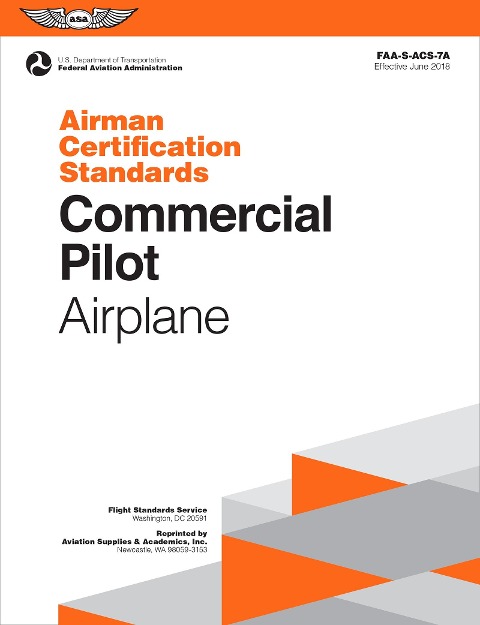 Commercial Pilot Airman Certification Standards - Airplane - Federal Aviation Administration (Faa)