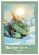 Drollige Tierwelt - Kinderkalender (Wandkalender 2026 DIN A2 hoch), CALVENDO Monatskalender - Liselotte Brunner-Klaus