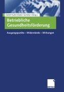 Cover-Bild zum Titel 'Betriebliche Gesundheitsförderung' von ''
