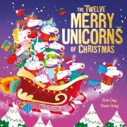 Cover-Bild zum Titel 'The Twelve Merry Unicorns of Christmas' von 'Evie Day'