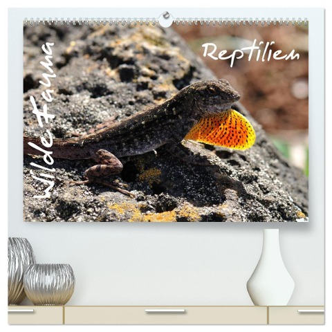 Wilde Fauna - Reptilien (hochwertiger Premium Wandkalender 2024 DIN A2 quer), Kunstdruck in Hochglanz - Uwe Bade Ralf Emmerich